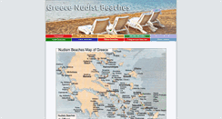 Desktop Screenshot of greece-nudist-beaches.com